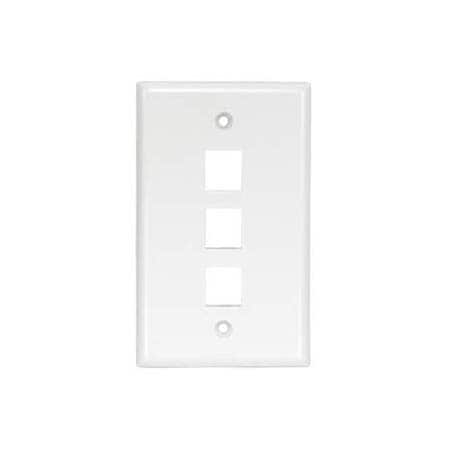Bestlink Netware Keystone Wallplates - Smooth Face 101833WT